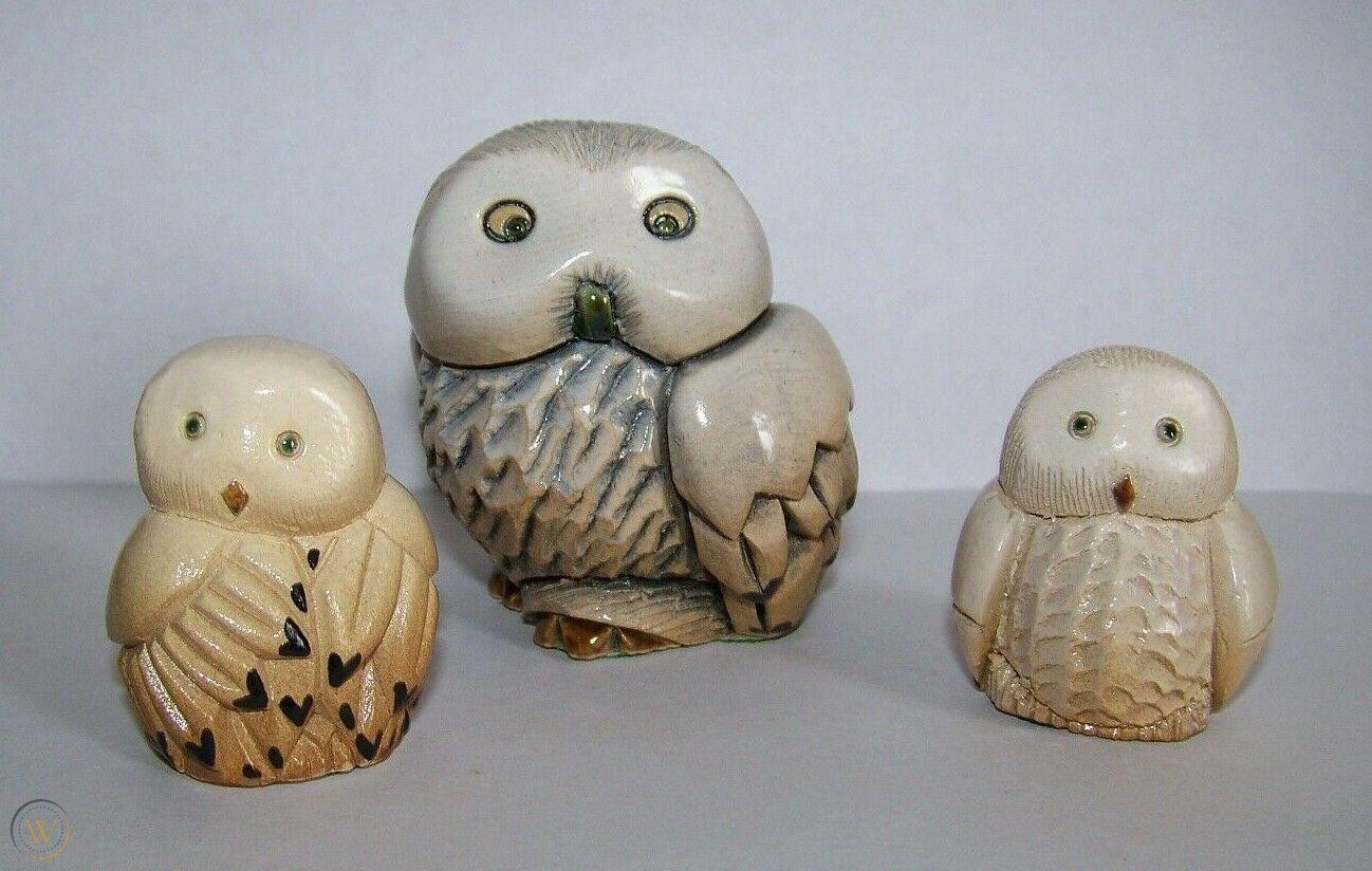 Snow Owl Family