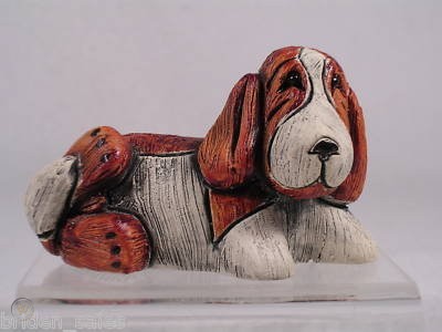 Bassethound Puppy Laying on Side