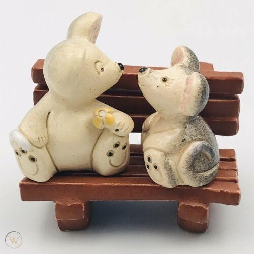 Mice in Love on Bench