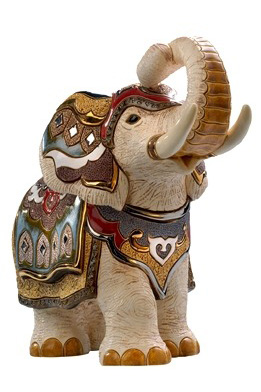 White Indian Elephant Front