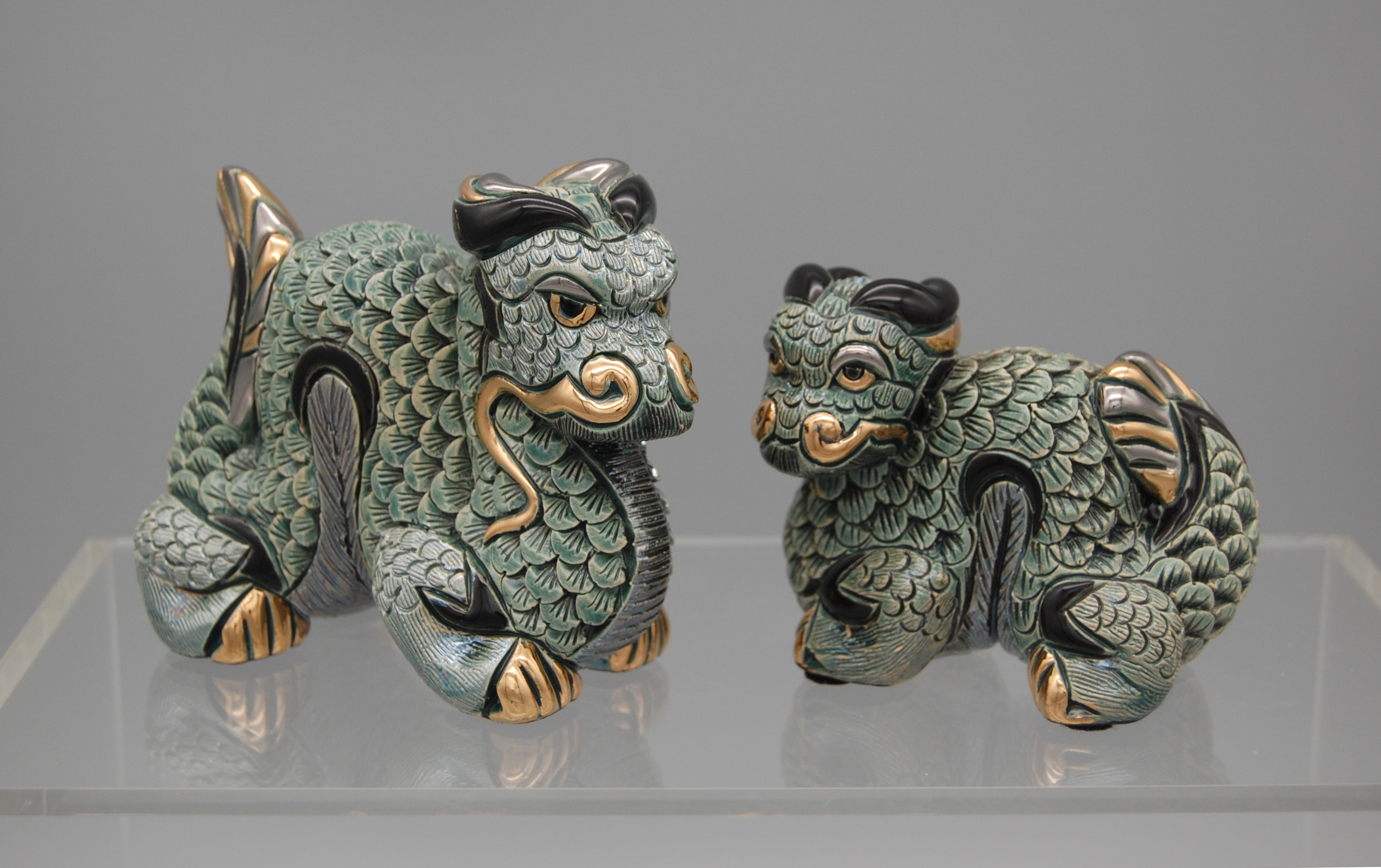 Green Chinese Dragons