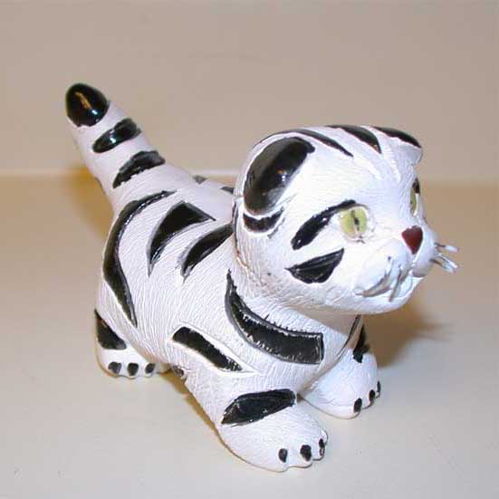 1967 Black & White Stripped Cat